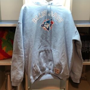 Official Blue Jays Light Blue Hooded Pullover Sweatshirt